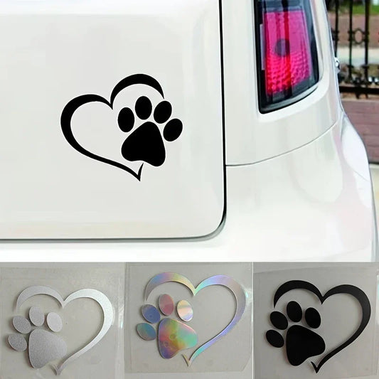 Heart Dog Pet Car Sticker - 5 - cs | ONEFY.SHOP