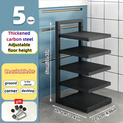 Adjustable Pot Rack Organizer - 6 - oe | ONEFY.SHOP