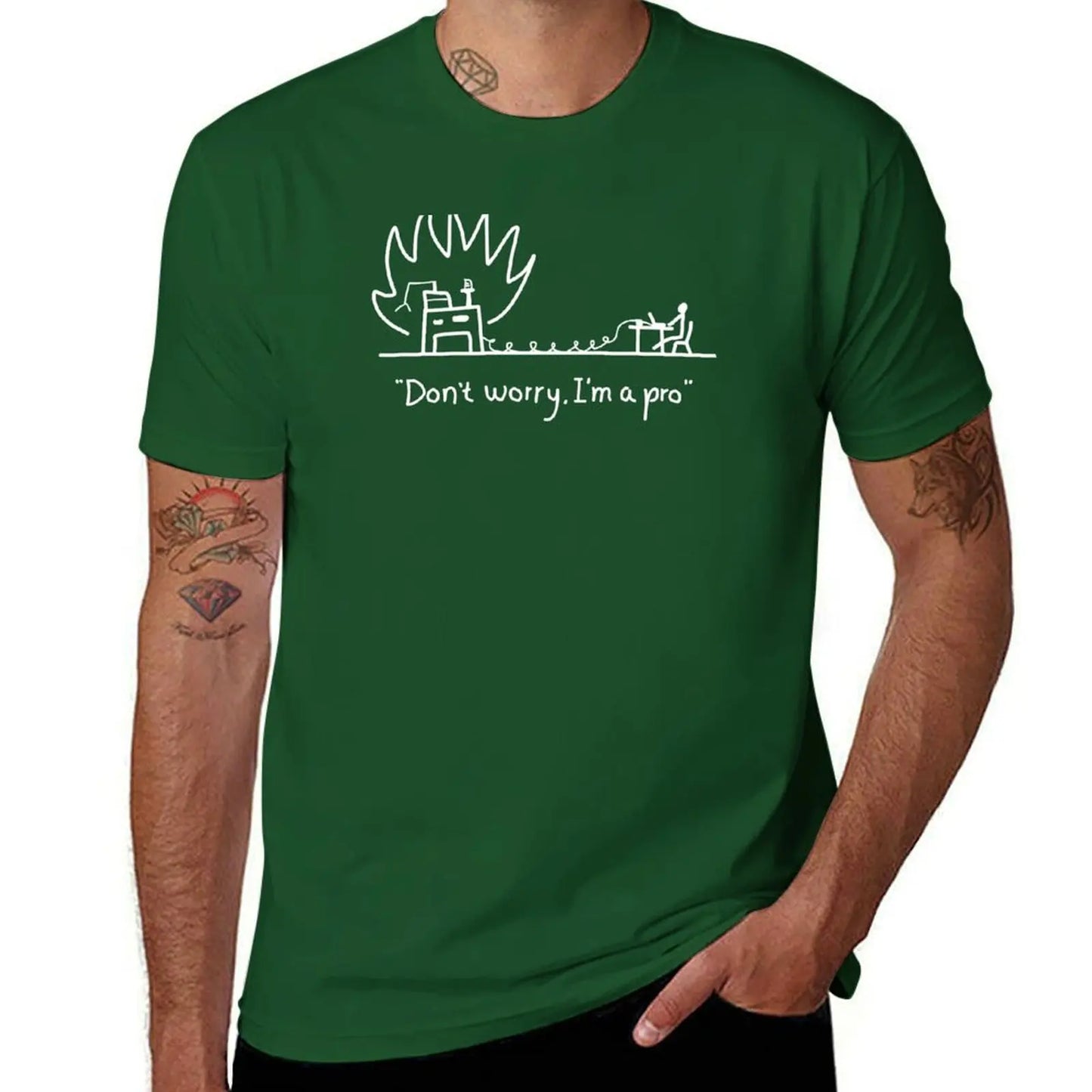 Server on Fire Programmer T-Shirt - 2 - ps