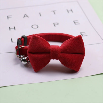 Bow Velvet Cat Collar - 5 - pn | ONEFY.SHOP