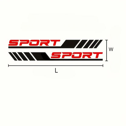 Car Side Skirt SPORT Graphic Decals  - 3 - cs | ONEFY.SHOP