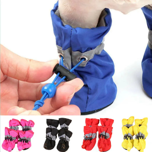 4PCS/Set Pet Shoes Anti-Slip - 5 - pn | ONEFY.SHOP