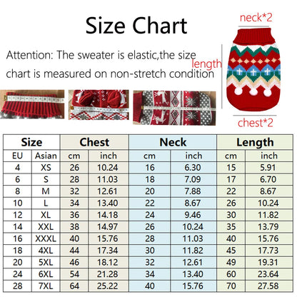 Dog Sweater Winter Warm - 5 - pn | ONEFY.SHOP