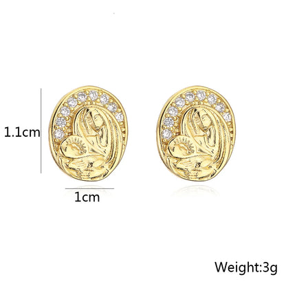 Religious Women Drop Earrings - 8 - js | ONEFY.SHOP
