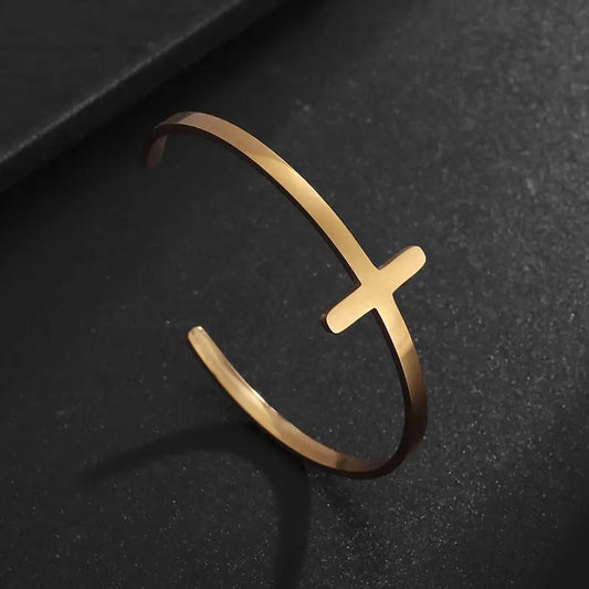 Christian Cross Cuff Bracelet - 8 - js | ONEFY.SHOP