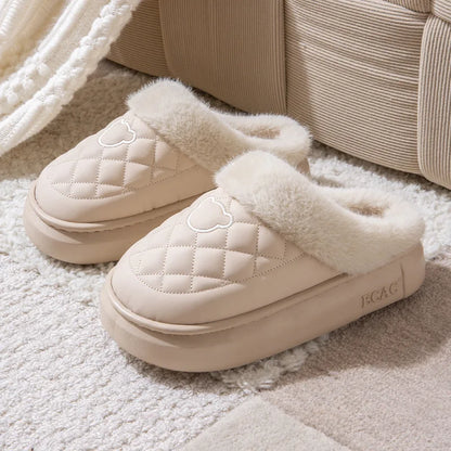 Quilted Lined Winter Home Slipper - 2 - gn | ONEFY.SHOP