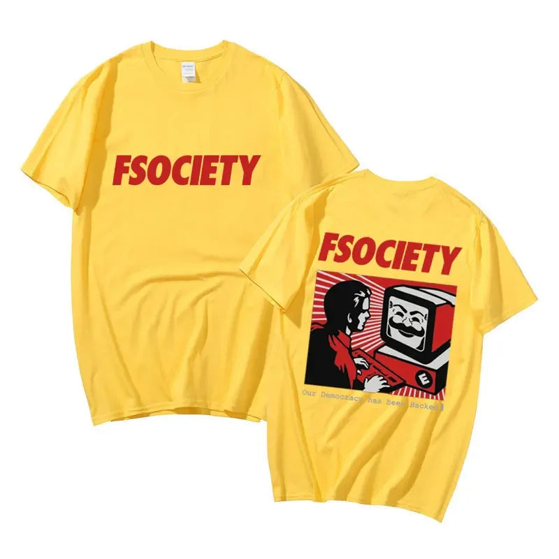FSociety Mr. Robot Themed Hacker T-Shirt - 2 - ps | ONEFY.SHOP