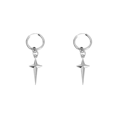 Gold/Silver Cross Pendant Earrings - 8 - js | ONEFY.SHOP