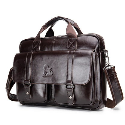 Leather Briefcase - 2 - aw | ONEFY.SHOP