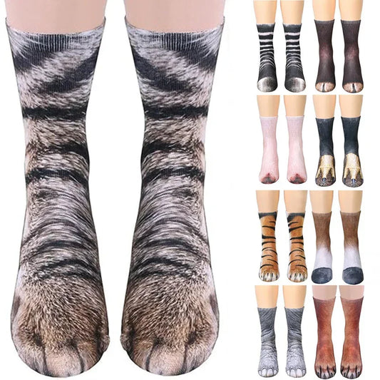 Realistic 3D Animal Paw Print Socks - 7 -  fs | ONEFY.SHOP