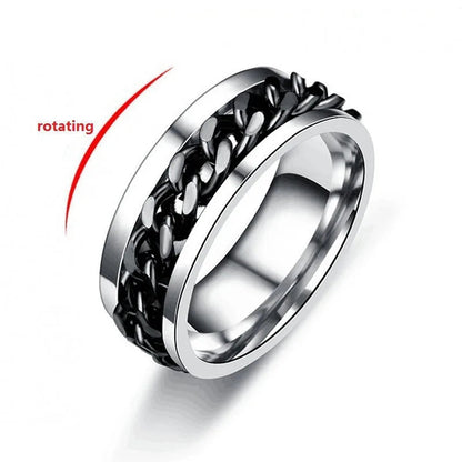Chain Spinner Fidget Ring - 2 - gn  | ONEFY.SHOP