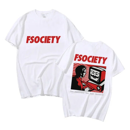 FSociety Mr. Robot Themed Hacker T-Shirt - 2 - ps | ONEFY.SHOP