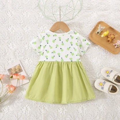 Summer Floral Baby Girl Dress - 9 - kn | ONEFY.SHOP