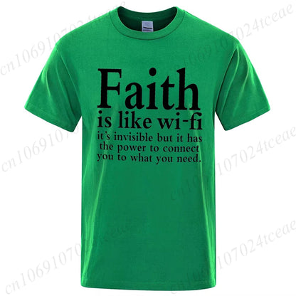 Faith Is Like WiFi Shirt - 8 - an | ONEFY.SHOP