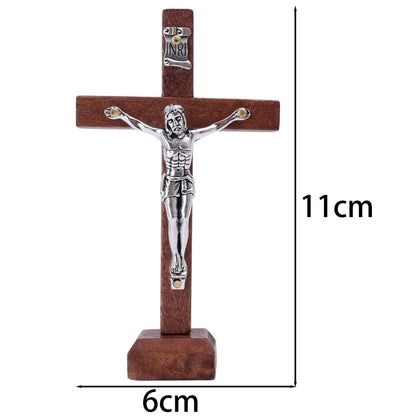 Wooden Jesus Cross with Stand - 8 - ht | ONEFY.SHOP