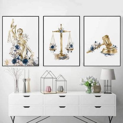 Minimalist Wall Art – Lady Justice - 2 - aw | ONEFY.SHOP