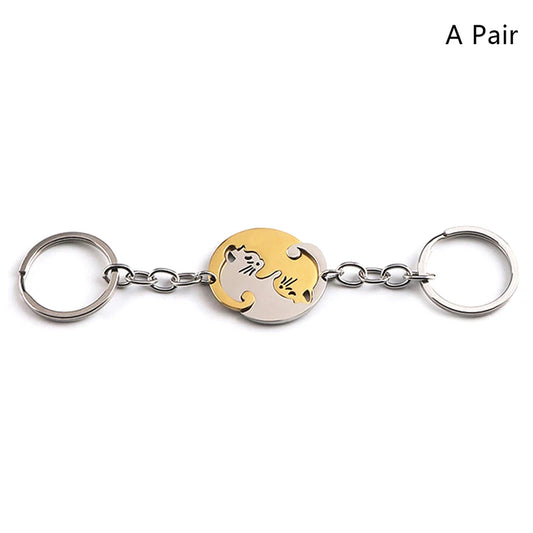 Matching Yin and Yang Cat Keychains - 7 -  rs | ONEFY.SHOP