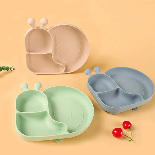 3-Grid Silicone Baby Dinner Plate - 9 - bs | ONEFY.SHOP