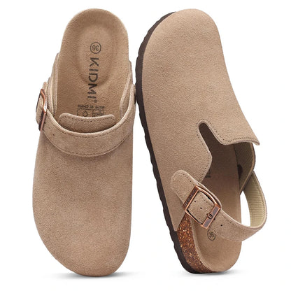Classic Suede-Look Adjustable Clog Slipper - 2 - gn | ONEFY.SHOP