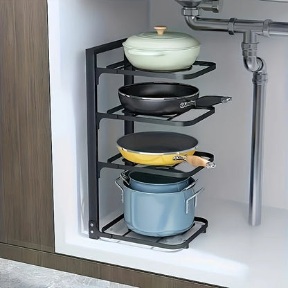 Adjustable Pot Rack Organizer - 6 - oe | ONEFY.SHOP