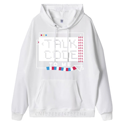 Talk Code To Me" Retro Terminal Graphic Hoodie - 2 - ps  | ONEFY.SHOP