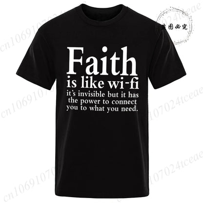 Faith Is Like WiFi Shirt - 8 - an | ONEFY.SHOP