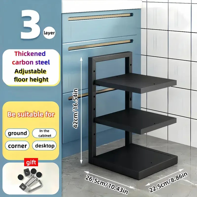 Adjustable Pot Rack Organizer - 6 - oe | ONEFY.SHOP