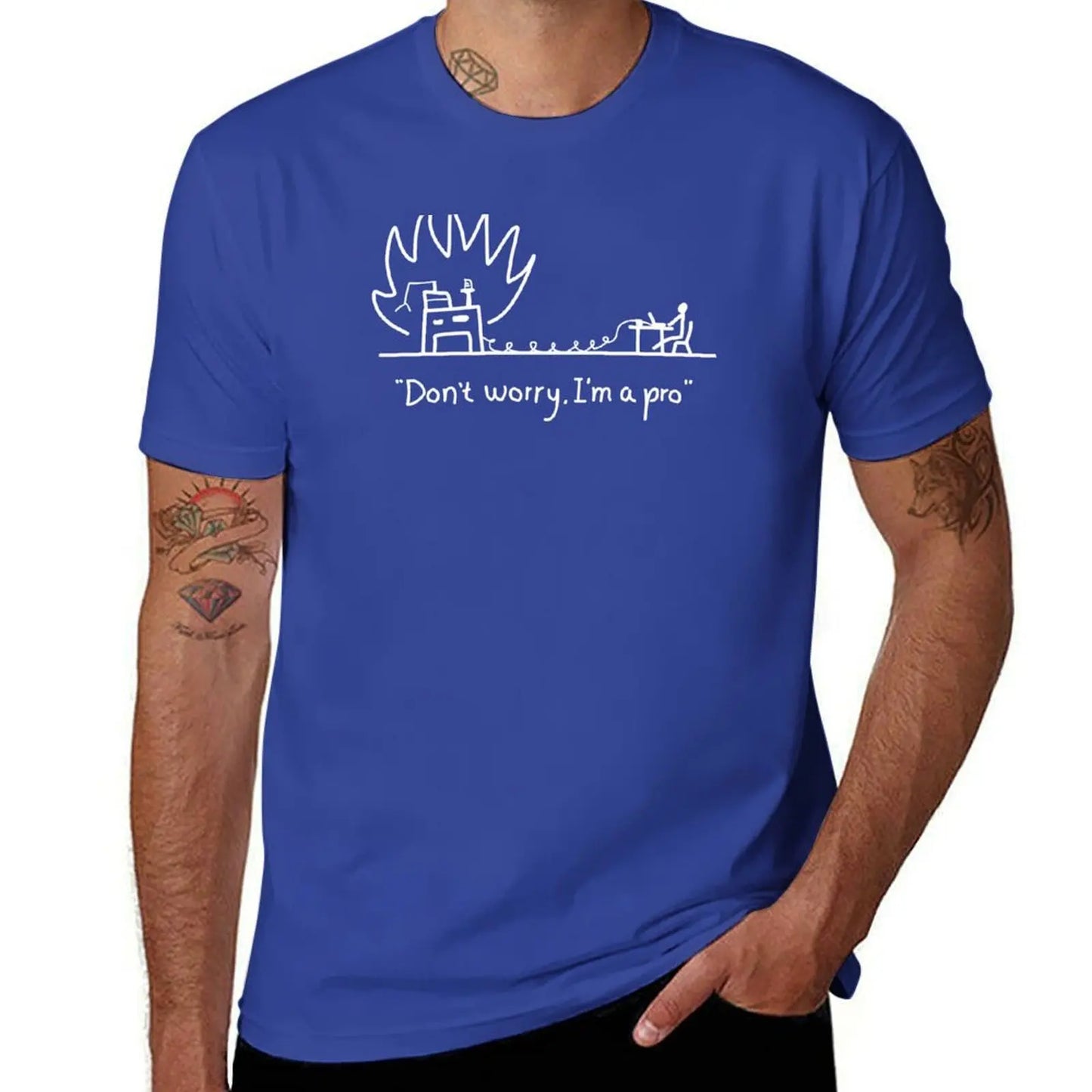 Server on Fire Programmer T-Shirt - 2 - ps