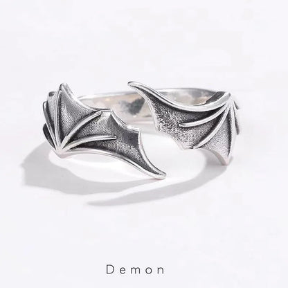 Symbolic Wing Adjustable Cuff Ring - 2 - gn | ONEFY.SHOP