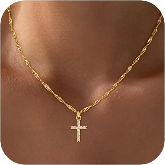 Steel Cross Necklace for Women - 8 - js | ONEFY.SHOP
