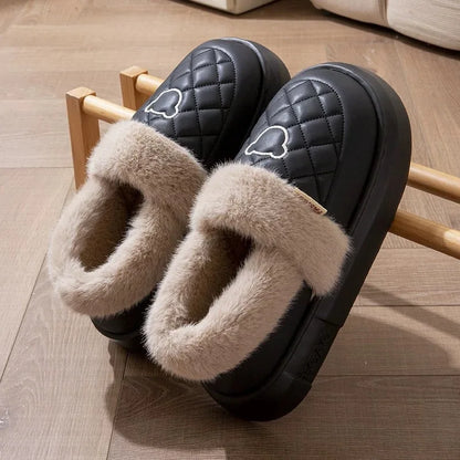 Quilted Lined Winter Home Slipper - 2 - gn | ONEFY.SHOP