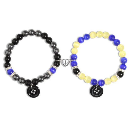 Colorful Beaded Stretch Bracelets with Charm - 7 -  rs | ONEFY.SHOP