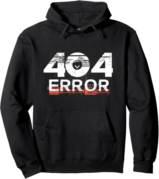 404 Error Glitch Graphic Hoodie - 2 - ps | ONEFY.SHOP