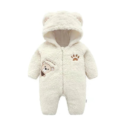 Bear Embroidered Baby Jumpsuit - 9 - kn | ONEFY.SHOP