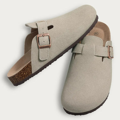 Casual Buckled Clog Cork Base Slipper Collection - 2 - gn | ONEFY.SHOP