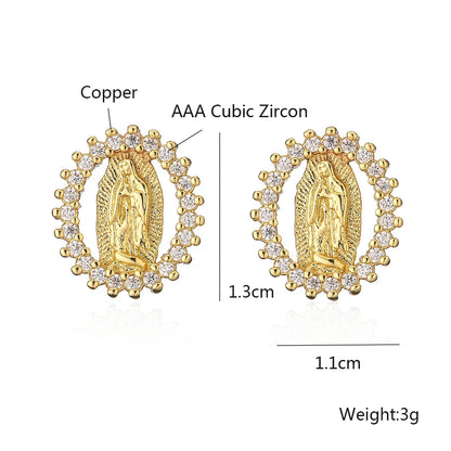 Religious Women Drop Earrings - 8 - js | ONEFY.SHOP