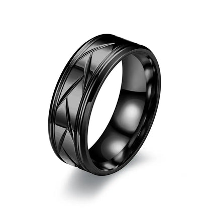 Modern Geometric Pattern Ring
