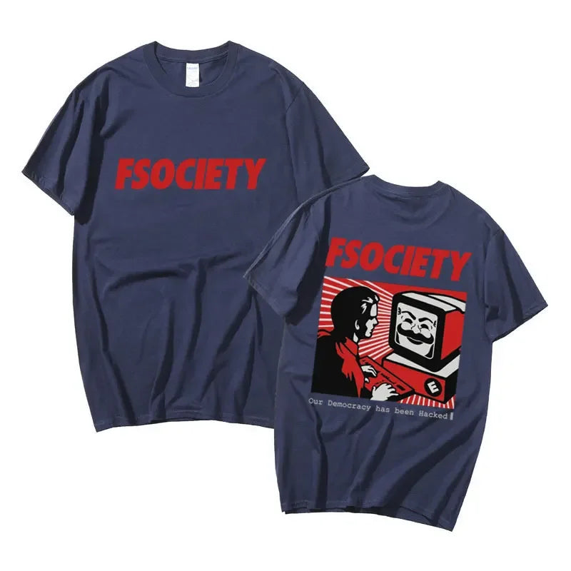 FSociety Mr. Robot Themed Hacker T-Shirt - 2 - ps | ONEFY.SHOP