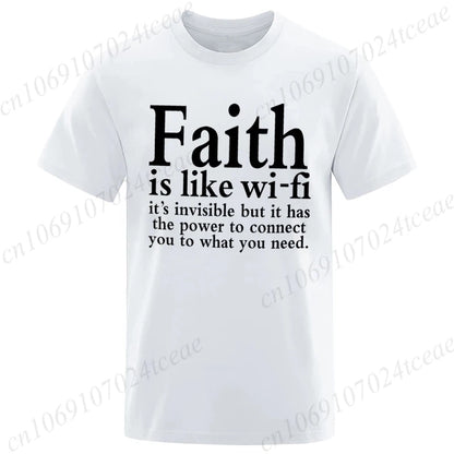Faith Is Like WiFi Shirt - 8 - an | ONEFY.SHOP