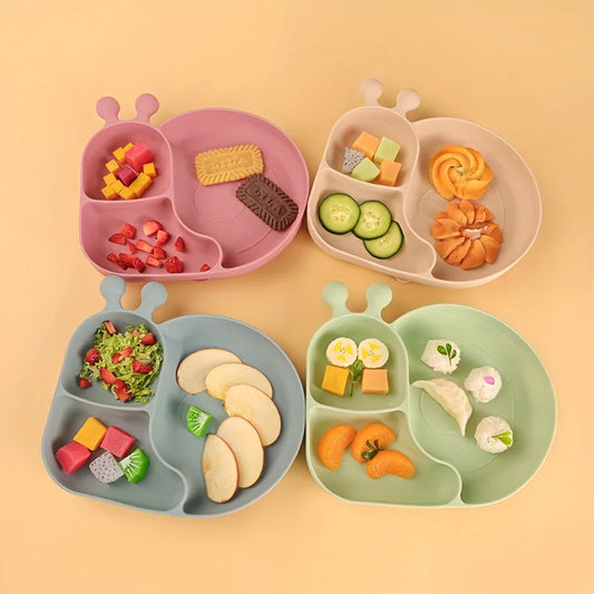 3-Grid Silicone Baby Dinner Plate - 9 - bs | ONEFY.SHOP