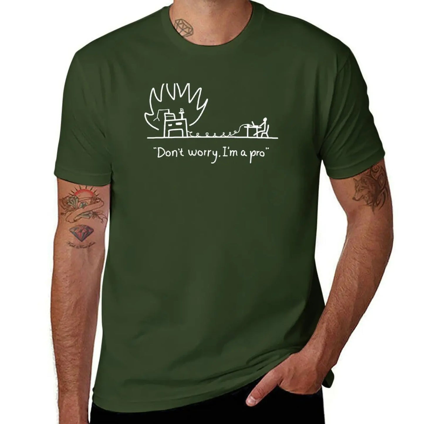 Server on Fire Programmer T-Shirt - 2 - ps