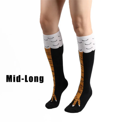 Novelty Chicken Leg Knee-High Socks - 7 -  fs | ONEFY.SHOP