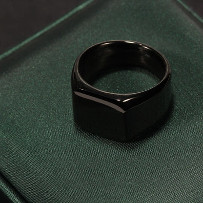 Men's Square Signet Ring - 2 - gn | ONEFY.SHOP