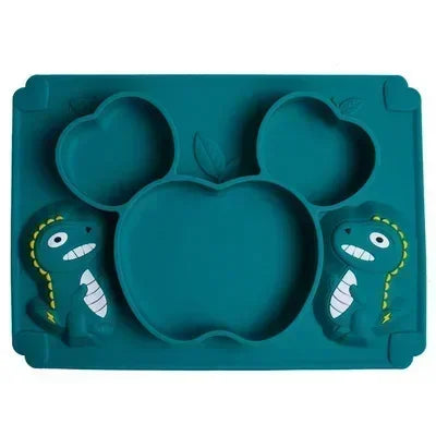 Dinosaur Bowl Plates with Spoon - 9 - bs | ONEFY.SHOP
