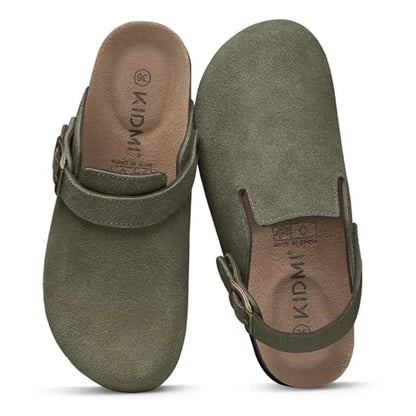 Classic Suede-Look Adjustable Clog Slipper - 2 - gn | ONEFY.SHOP