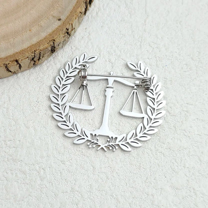 Justice Balance Lapel Pin - 2 - aw | ONEFY.SHOP