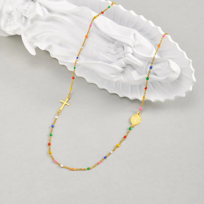 Colored Cross Necklace for Women - 8 - js | ONEFY.SHOP