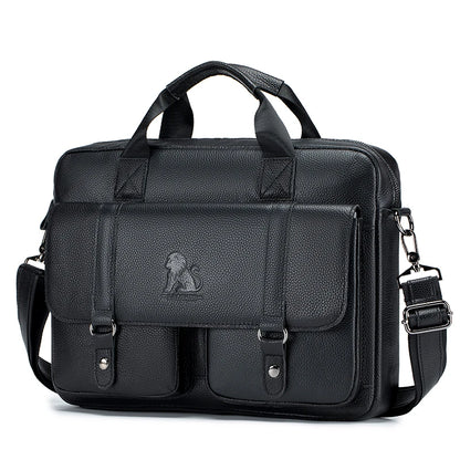 Leather Briefcase - 2 - aw | ONEFY.SHOP