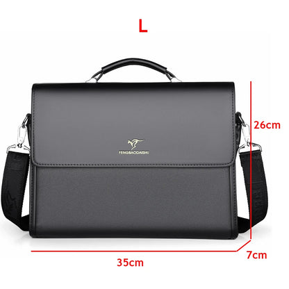 Work Business Leather Briefcase - 2 - aw | ONEFY.SHOP