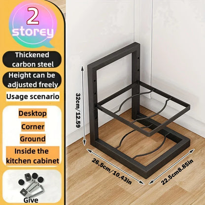 Adjustable Pot Rack Organizer - 6 - oe | ONEFY.SHOP